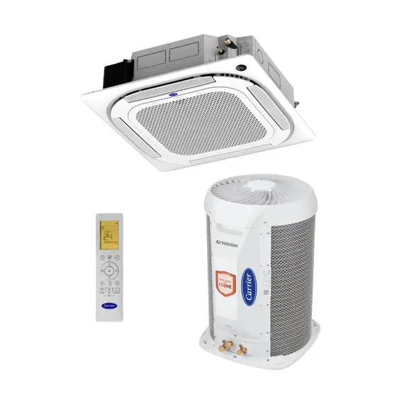 Ar Condicionado Split Cassete Inverter Carrier K7 4-VIAS 24000 BTUs Frio 40KVQD24C5 – 220V