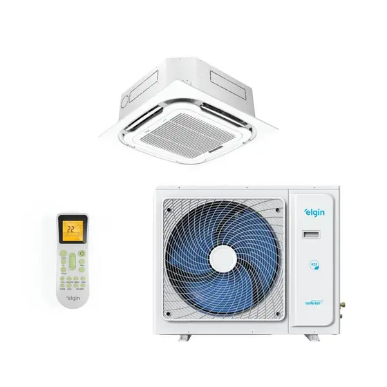 Ar Condicionado Split Cassete Inverter Elgin Plus 4 Vias 48000 BTUs Frio KDFC48C2NACA – 220V