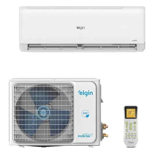 Ar Condicionado Split Elgin Hi Wall Eco Inverter Ii Btu/h Frio Monofásico Branco 45hjfi09c2wc/45hjfe09c2cc – 220v