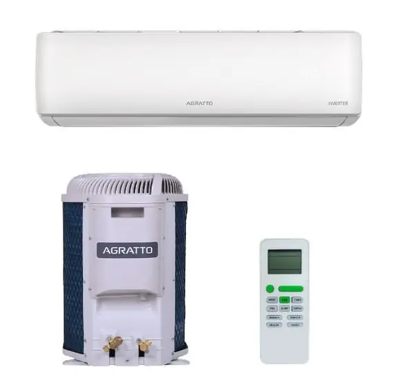 Ar condicionado Split Hi Wall Agratto Inverter Liv Top 12.000 Btus Quente e Frio 220v R-32