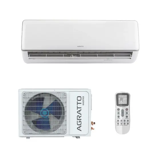 Ar Condicionado Split Hi Wall Agratto Neo Inverter 9.000 Btus Quente e Frio 220v R-32