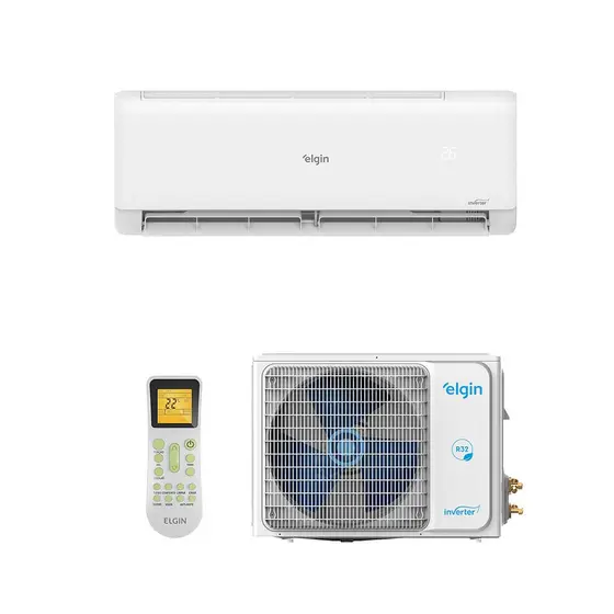 Ar Condicionado Split Hi Wall Eco II Inverter Connect Elgin 12.000 Btus Frio 220v R-32