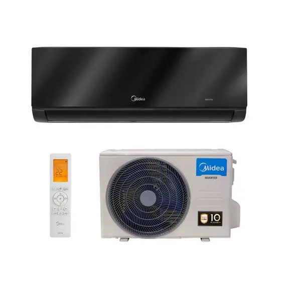 Ar Condicionado Split Hi Wall Inverter Midea Xtreme Save Connect Black 12000 BTUs Quente e Frio R32 220V