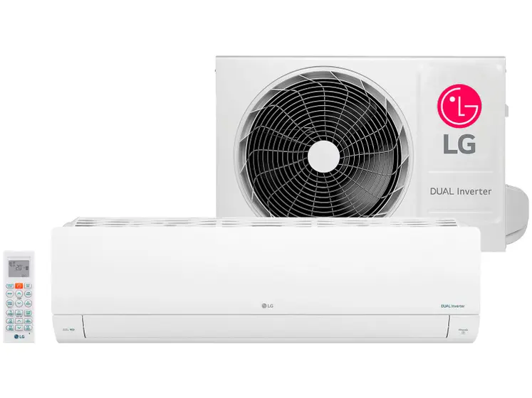 Ar-condicionado Split Hi-Wall LG Dual Inverter Voice +AI 9.000 BTUs Quente e Frio S3-W09AA31C