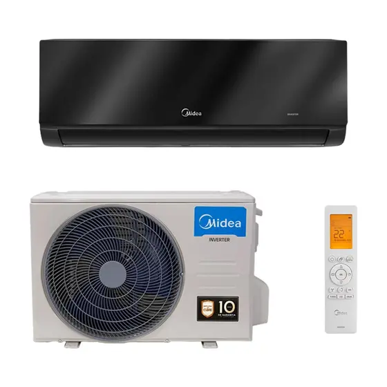 Ar Condicionado Split Hi Wall Midea Save Connect Black Inverter 18.000 Btus Quente e Frio 220v R-32