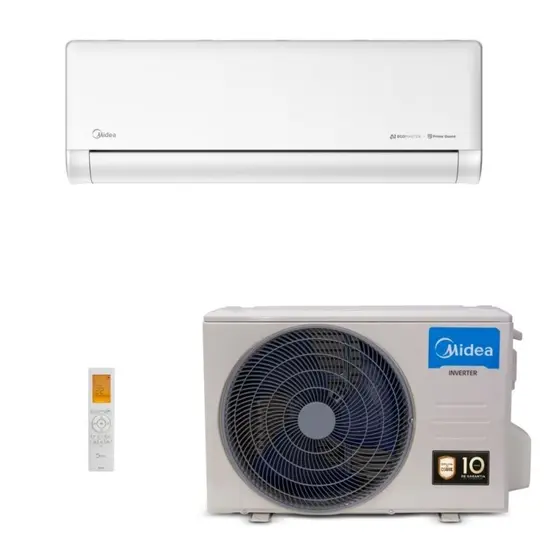 Ar-Condicionado Split HW Inverter Midea Ecomaster AI 12.000 BTUs R-32 Quente/Frio 220V