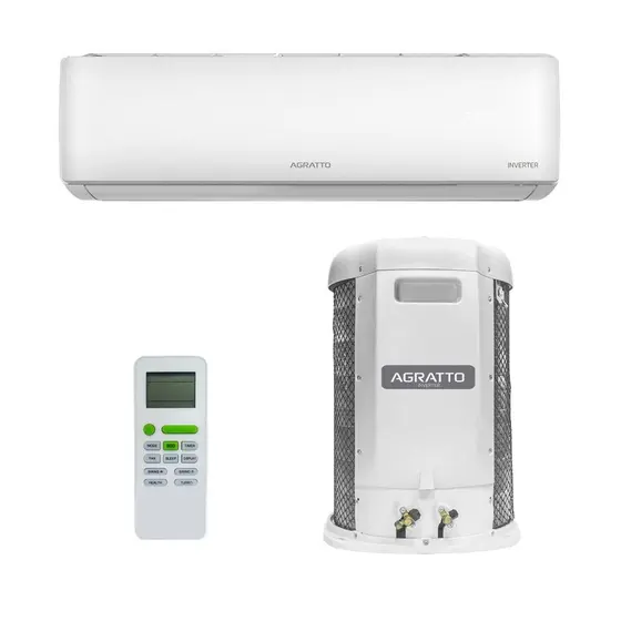 Ar-Condicionado Split Inverter 12000 BTUs Agratto Hi Wall Só Frio LCST12F-02I 220V
