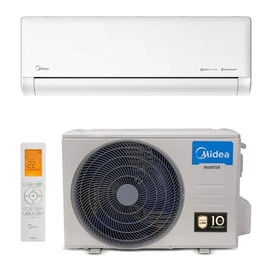 Ar-Condicionado Split Inverter 12000 BTUs Midea AI Ecomaster High Wall Só Frio 42EZVCA12M5/38EZVCA12M5 220V