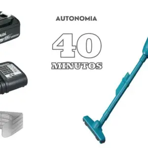 Aspirador de Pó Vertical a Bateria Makita Bivolt