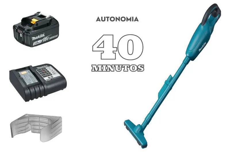 Aspirador de Pó Vertical a Bateria Makita Bivolt