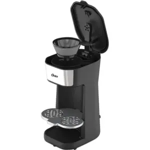Cafeteira Elétrica Individual Oster 2Day Inox 2 em 1 com Copo Térmico 220V