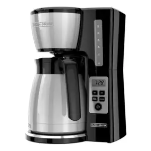 Cafeteira Elétrica de Gotejamento Black+Decker 12 Xícaras Termoprogramável
