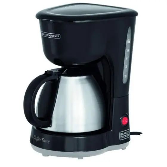 Cafeteira Elétrica de Gotejamento Black+Decker Jarra Inox 600W CM15