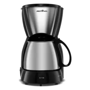 Cafeteira Elétrica de Gotejamento Britânia 18 Xícaras Jarra Inox 550W Limpa Fácil 220V