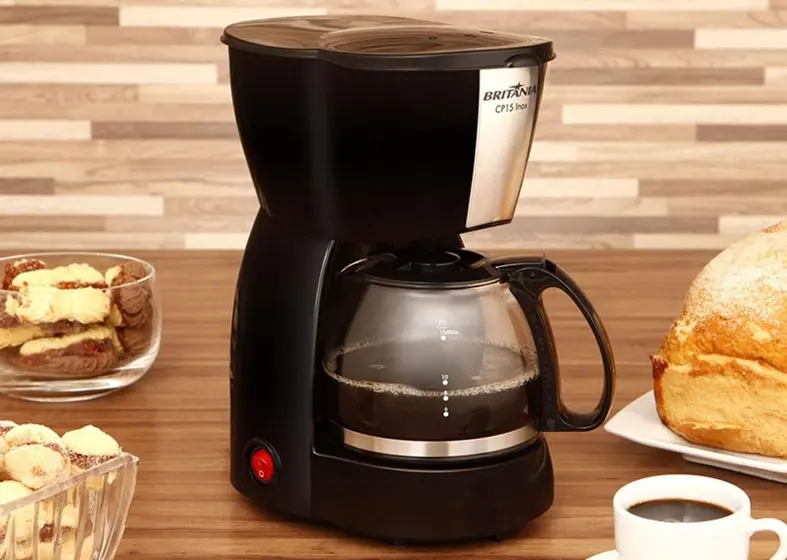 Cafeteira Elétrica de Gotejamento Britânia 15 Cafés Inox CP15