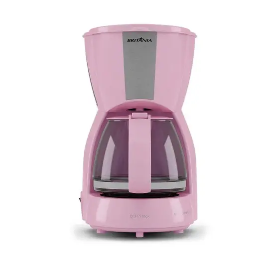Cafeteira Elétrica de Gotejamento Britânia 15 Xícaras Inox Rosa 800W 220V