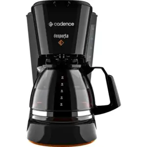 Cafeteira Elétrica de Gotejamento Cadence Desperta Contrast 18 Xícaras Preta 220V CAF338