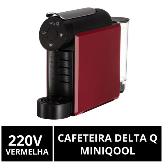 Cafeteira Expresso de Cápsula Delta Q MiniQool Vermelha 220V
