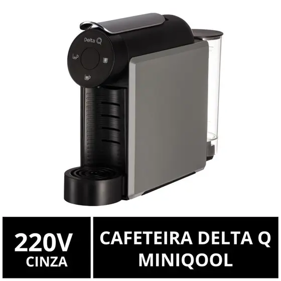 Cafeteira Expresso de Cápsula Delta Q MiniQool Cinza 220V