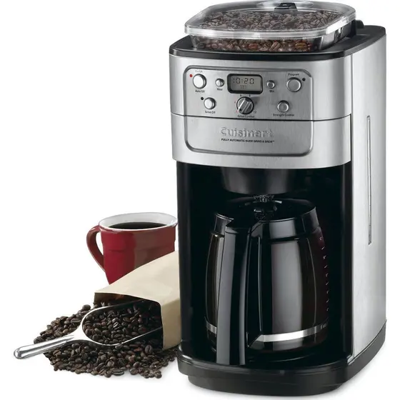 Cafeteira Elétrica de Gotejamento Cuisinart Grind & Brew 12 Xícaras Cromo
