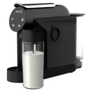 Cafeteira Elétrica de Cápsula Delta Q Mini MilkQool Preta 110V