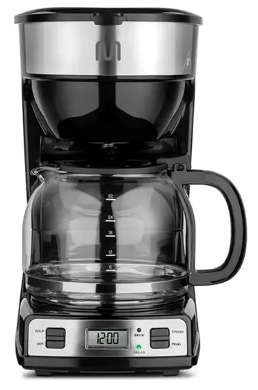 Cafeteira Elétrica de Gotejamento Multilaser Digital Programável com Timer 32 Xícaras Preta 900W 220V