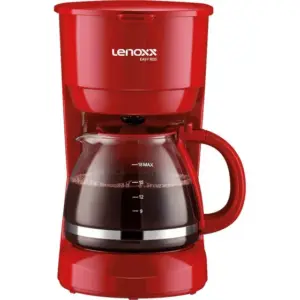Cafeteira Elétrica de Gotejamento Lenoxx Easy Red 18 Xícaras Vermelha 127V PCA019_127