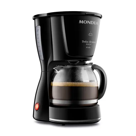 Cafeteira Elétrica de Gotejamento Mondial Dolce Arome 18 Xícaras Preta 127V C-30