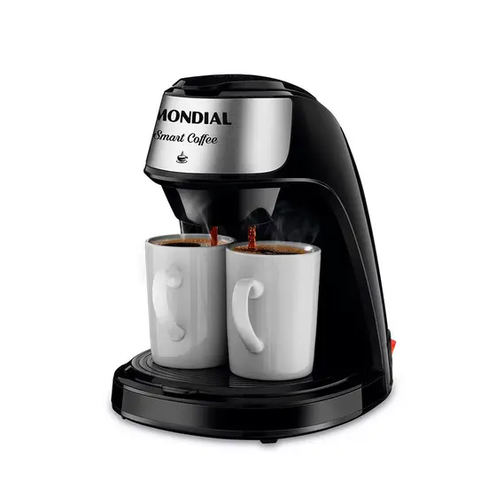 Cafeteira Elétrica Individual Mondial Smart Coffee 2 Xícaras Preta C-42-2X-BI