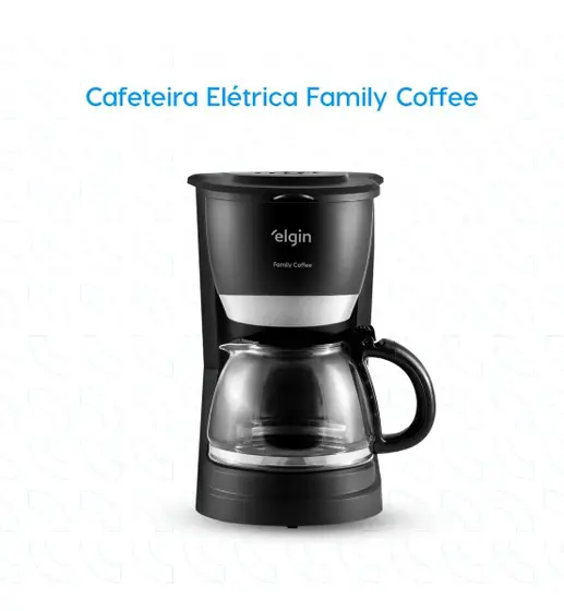 Cafeteira Elétrica de Gotejamento Elgin Family Coffee 30 Xícaras Preta 220V