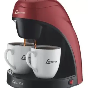 Cafeteira Elétrica Individual Lenoxx Red com 2 Xícaras de Porcelana 450W 127V