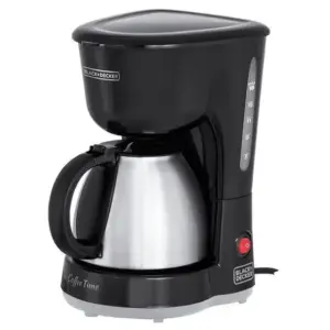 Cafeteira Elétrica de Gotejamento Black+Decker Coffee Time 15 Cafés Jarra em Inox 600W CM15