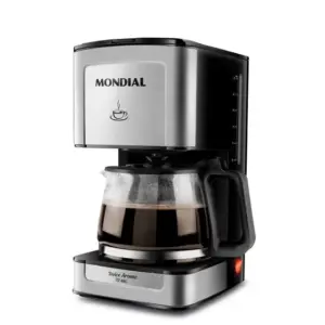 Cafeteira Elétrica de Gotejamento Mondial Dolce Arome 32 Xícaras Jarra de Vidro 800W C-44-32X-SI