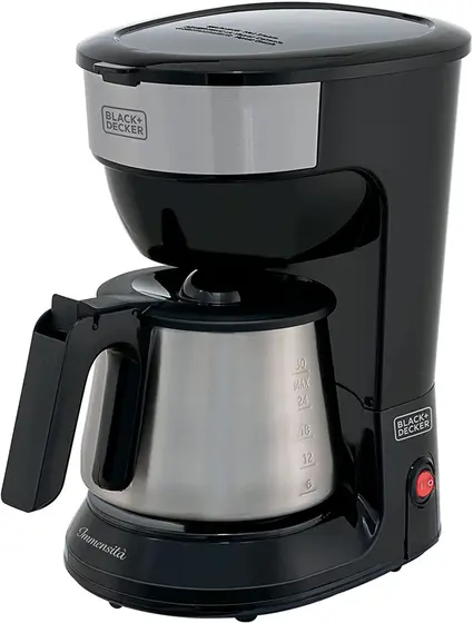 Cafeteira Elétrica de Gotejamento Black+Decker 38 Cafés Jarra em Inox CM38-BR