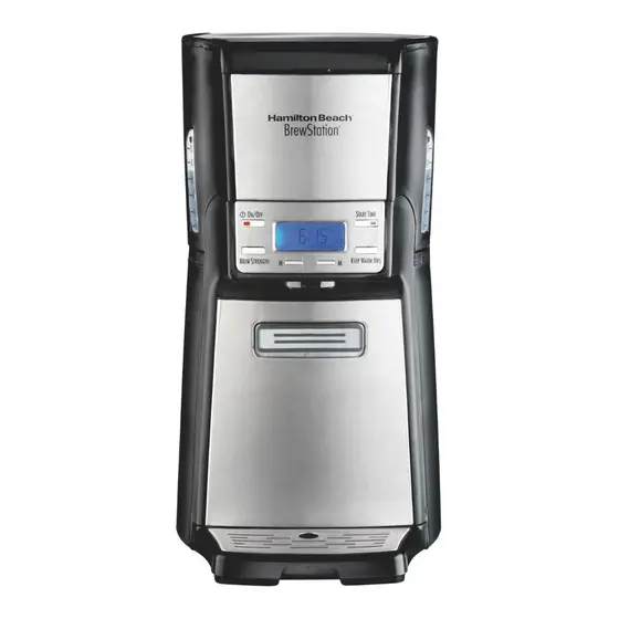 Cafeteira Elétrica de Gotejamento Hamilton Beach Brewstation Elite Preta e Prata 127V