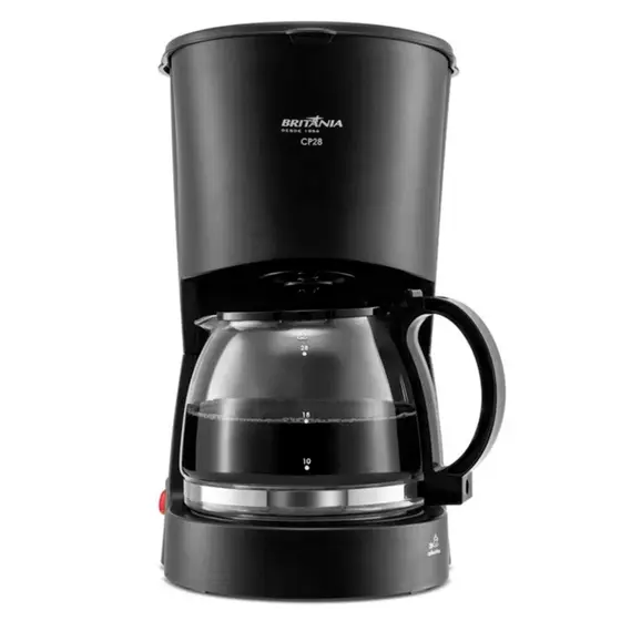 Cafeteira Elétrica de Gotejamento Britânia 28 Cafézinhos Preta 127V CP28
