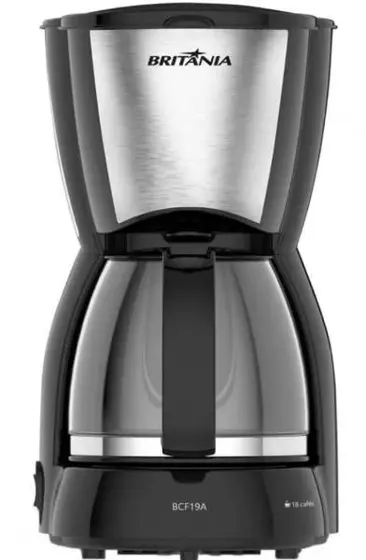 Cafeteira Elétrica de Gotejamento Britânia 18 Cafés 720ml Preta 550W 127V