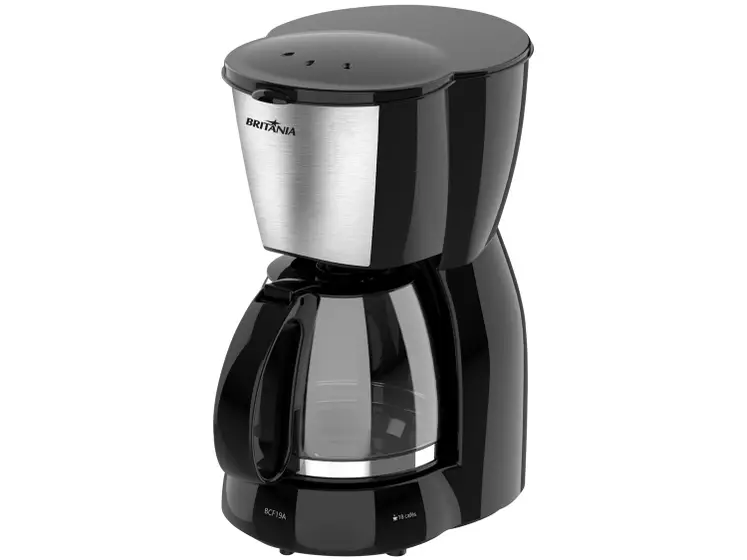 Cafeteira Elétrica de Gotejamento Britânia 18 Cafés Preta BCF19