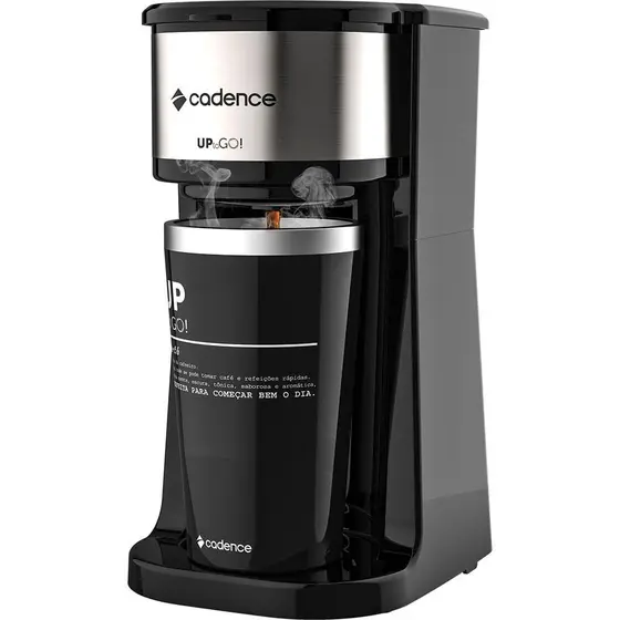 Cafeteira Elétrica Individual Cadence To Go com Copo Térmico 220V