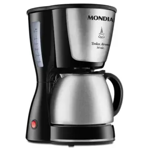 Cafeteira Elétrica de Gotejamento Mondial Dolce Arome 30 Xícaras Preta e Inox 800W C-37JI 30X