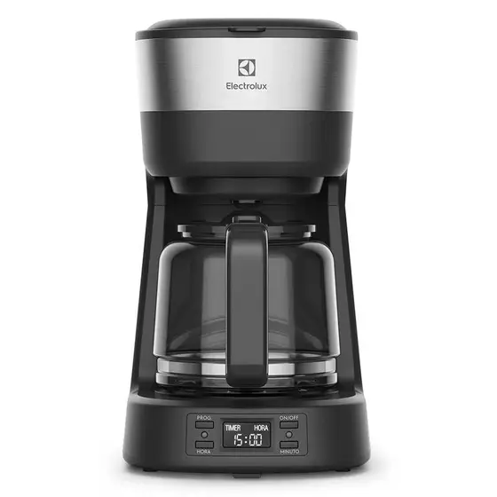 Cafeteira Elétrica de Gotejamento Electrolux Experience Programável Preta e Inox 220V ECM25