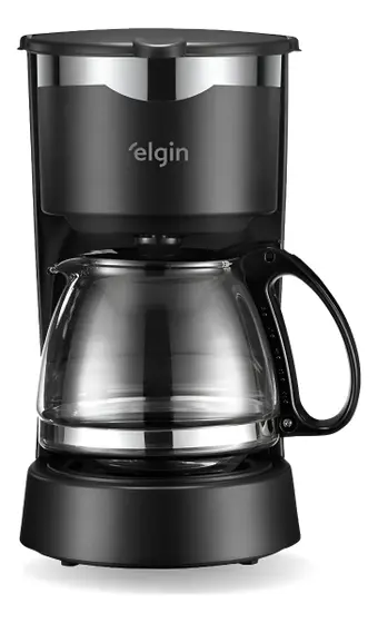 Cafeteira Elétrica de Gotejamento Elgin 15 Xícaras 600ml Preta CF150
