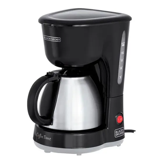 Cafeteira Elétrica de Gotejamento Black+Decker Coffee Time 18 Cafés Inox