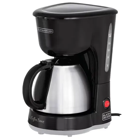 Cafeteira Elétrica de Gotejamento Black+Decker 750ml com Jarra Inox 110V CM15