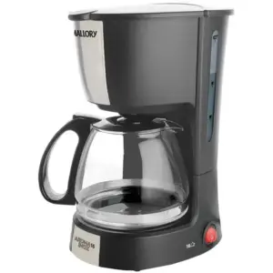 Cafeteira Elétrica de Gotejamento Mallory Aroma 16 Inox 16 Xícaras Preta