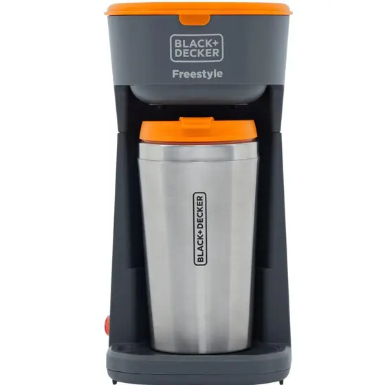 Cafeteira Elétrica Individual Black+Decker com Copo Térmico Inox