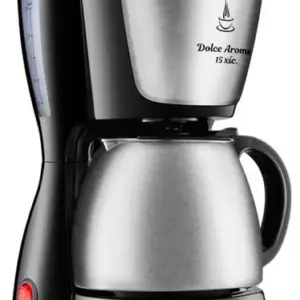 Cafeteira Elétrica de Gotejamento Mondial Bella Arome 15 Xícaras Inox Preta 550W 110V C-34 JI-15X