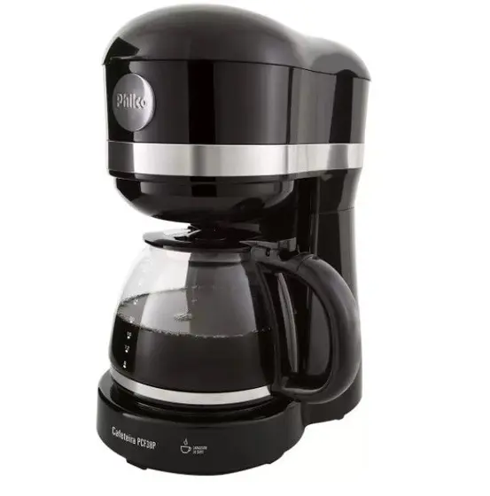 Cafeteira Elétrica de Gotejamento Philco All Black 30 Xícaras Preta 800W 127V
