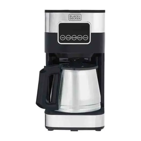 Cafeteira Elétrica de Gotejamento Black+Decker Gourmand Programável 220V
