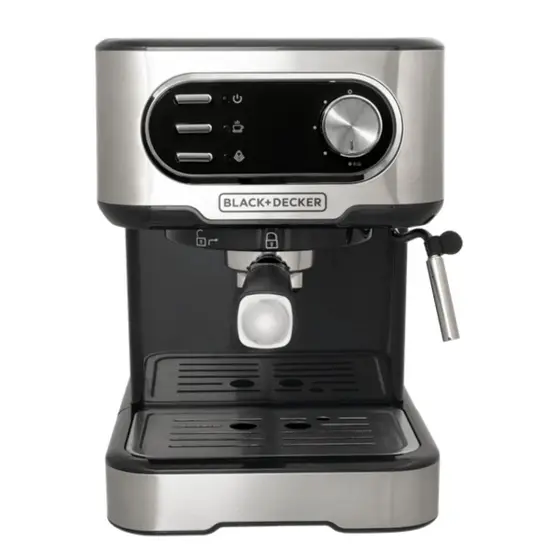 Cafeteira Elétrica Expresso Black+Decker Gourmand Gris 2 em 1 220V